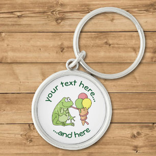 Frog with Icecream Keychain