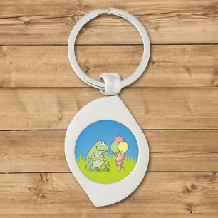Frog with Icecream Keychain