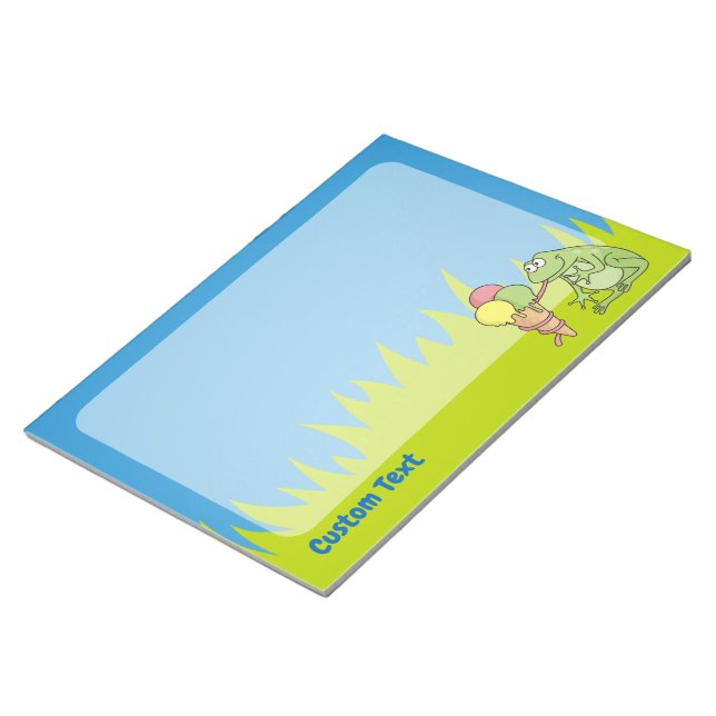 Frog with Icecream Notepad (Angled)