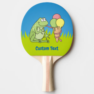 Frog with Icecream Ping Pong Paddle