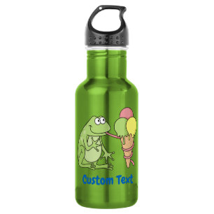 Frog with Icecream Water Bottle