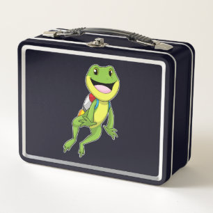 Frog with Jetpack Metal Lunch Box