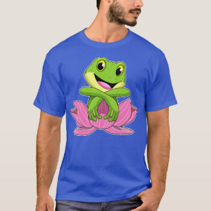 Frog with Lotus flower T-Shirt
