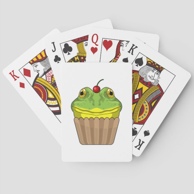 Frog with Muffin Playing Cards (Back)