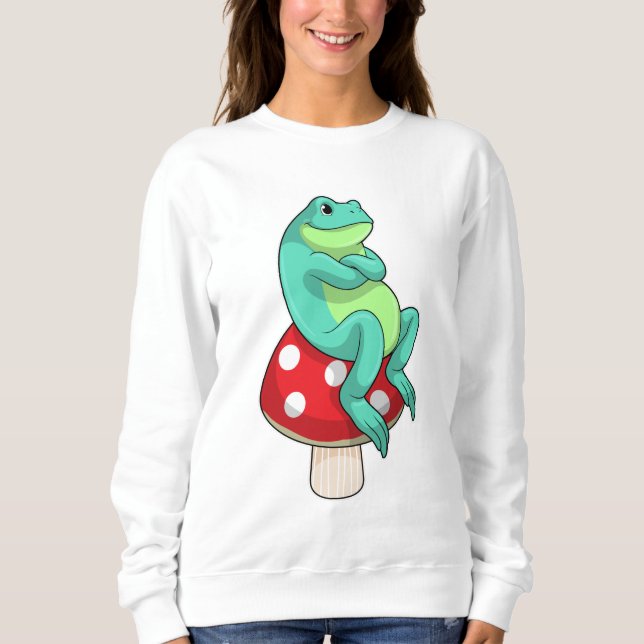 Frog with Mushroom Sweatshirt (Front)
