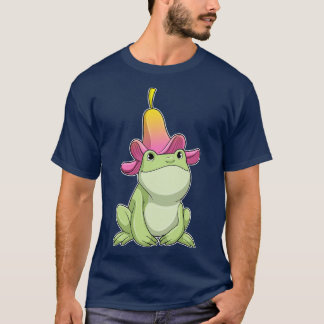 Frog with Plumeria T-Shirt
