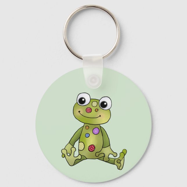 Frog with points keychain (Front)