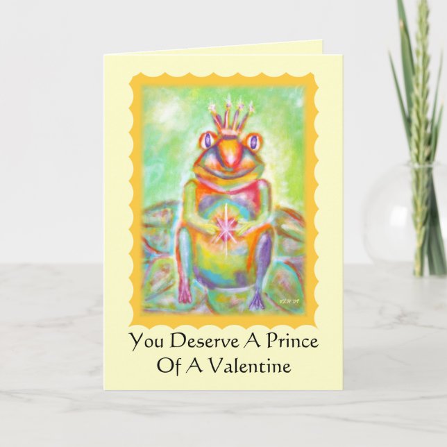 Frog With Prince Potential Valentine's Day Card (Front)