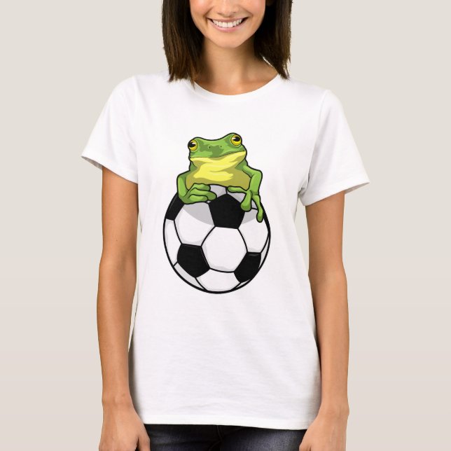 Frog with Soccer ball T-Shirt (Front)