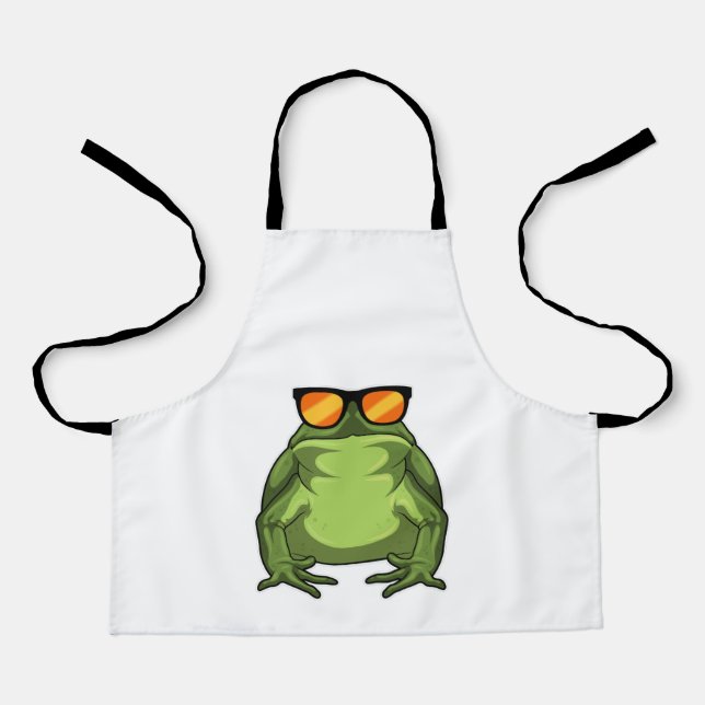 Frog with Sunglasses Apron (Front)