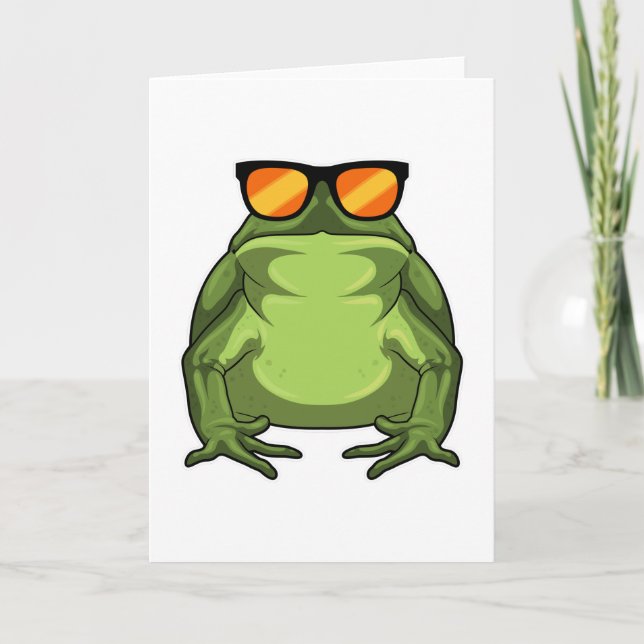 Frog with Sunglasses Card (Front)