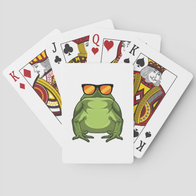 Frog with Sunglasses Playing Cards (Back)
