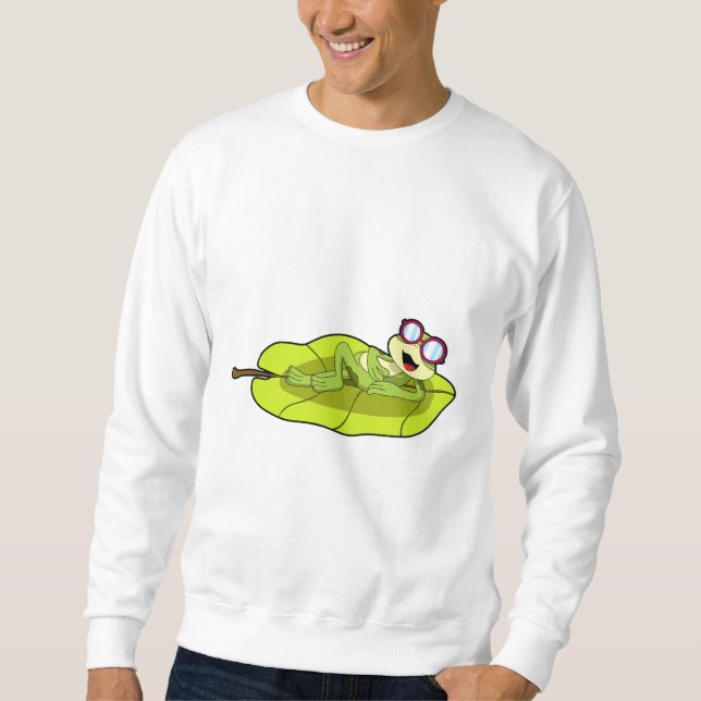 Frog with Sunglasses Sweatshirt (Front)