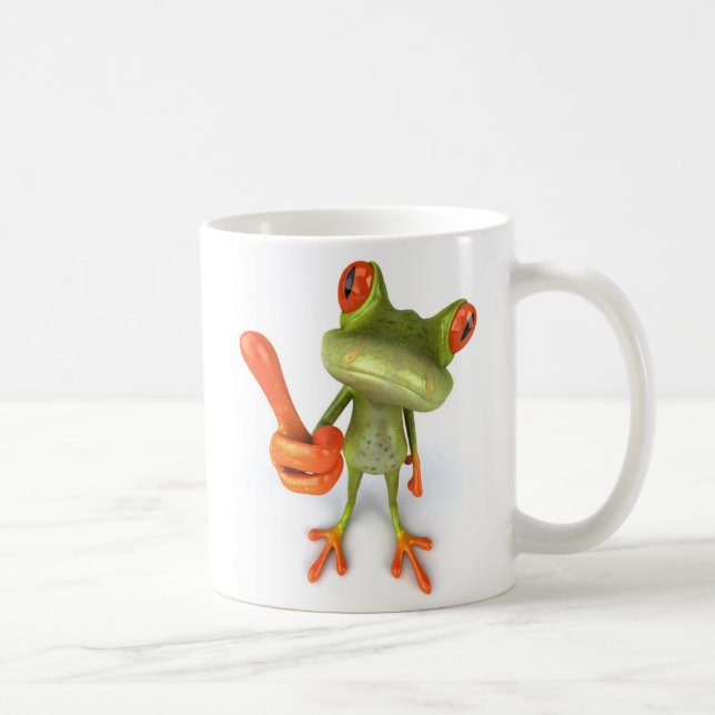 Frog with thumbs up ! coffee mug (Right)
