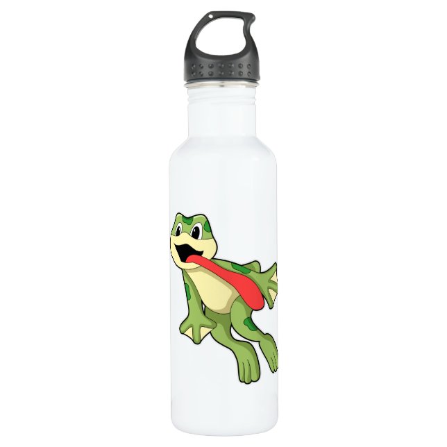 Frog with Tongue out 710 Ml Water Bottle (Front)