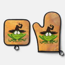 Frog with Witch Hat Halloween