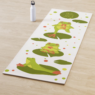 Frog yoga pose mat