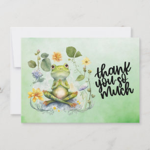 Frog Yoga thank you so much Card