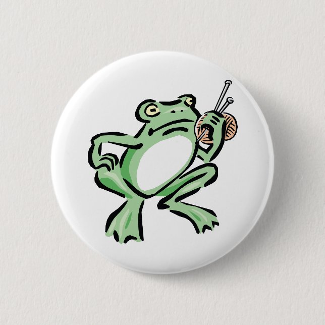 Frogger 2 Inch Round Button (Front)
