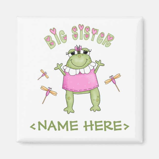Froggie Big Sister Magnet (Front)