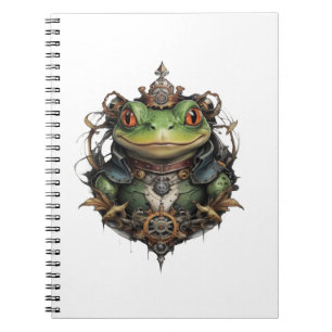 Froggie Frog Steampunk Design, Notebook