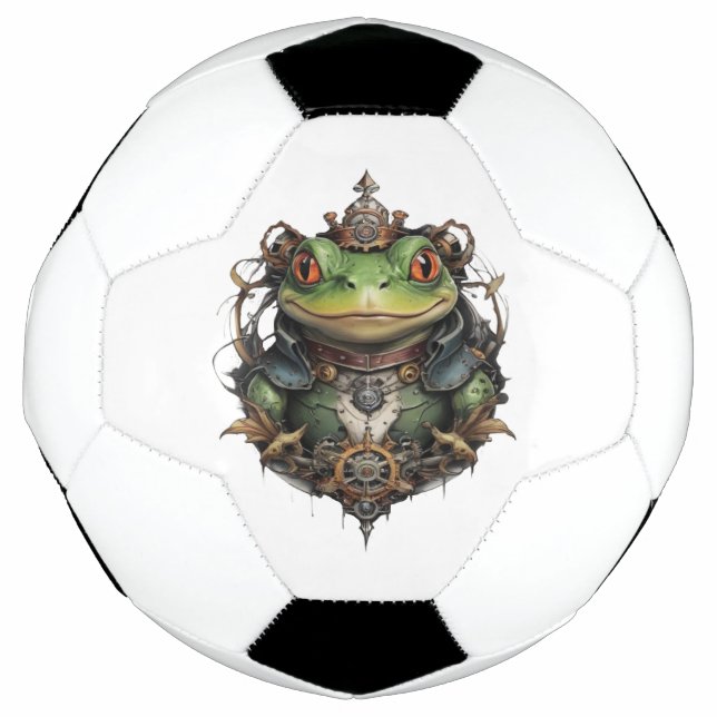 Froggie Frog Steampunk,  Soccer Ball (Front)