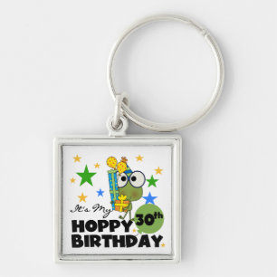 Froggie Hoppy 30th Birthday Keychain