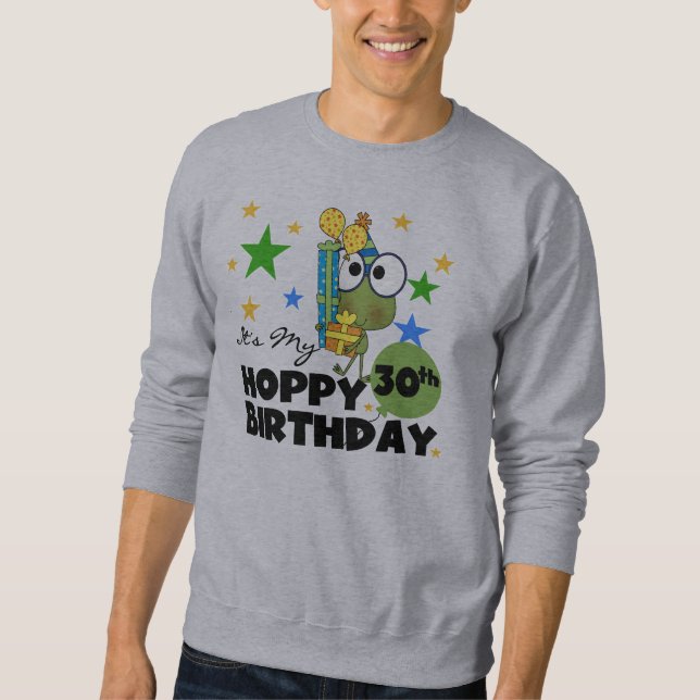 Froggie Hoppy 30th Birthday Sweatshirt (Front)