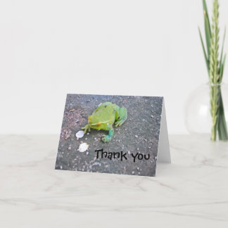 Froggie thank you note card