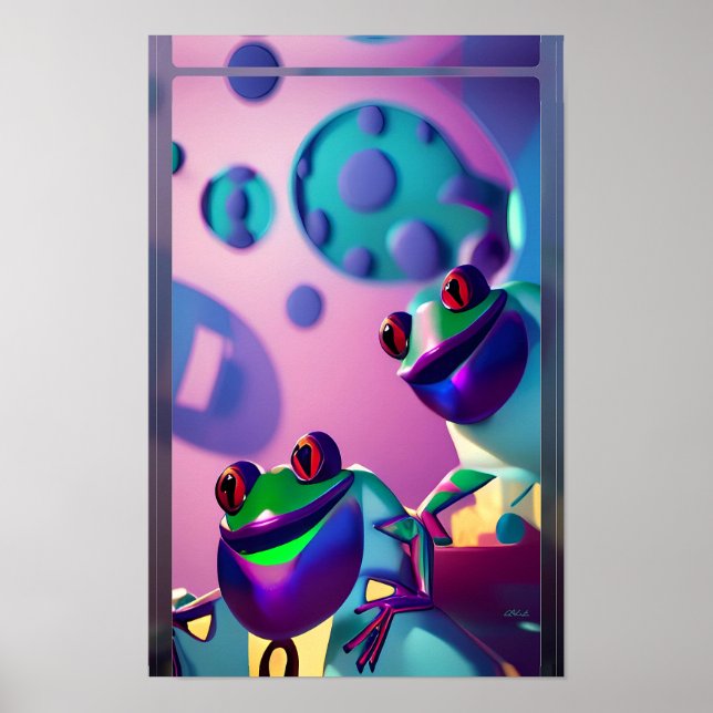 Froggled Ken Gauge Fantasy Frog Poster (Front)