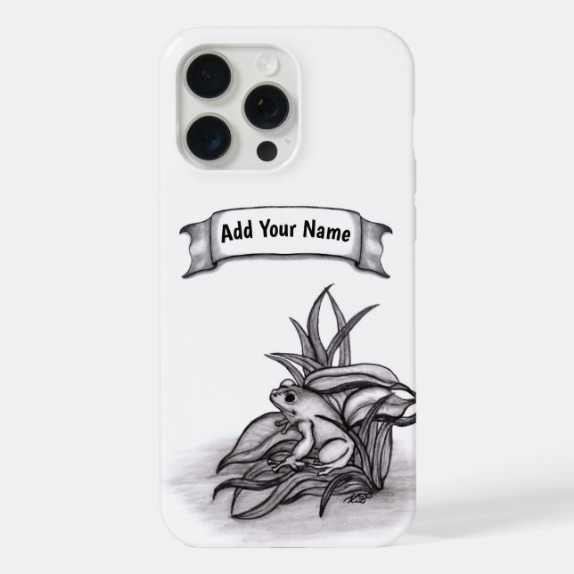 Froggy , Add Your Name iPhone Case (Back)