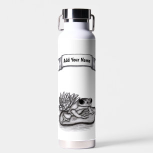 Froggy , Add Your Name Water Bottle