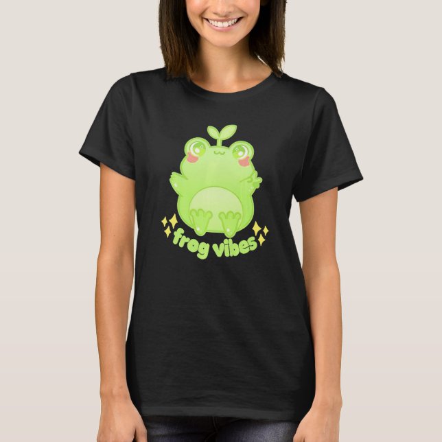 Froggy Crossing Frog Vibes T-Shirt (Front)