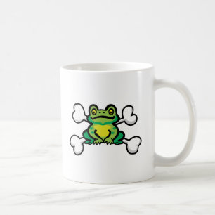 froggy frog Skull and Crossbones Coffee Mug