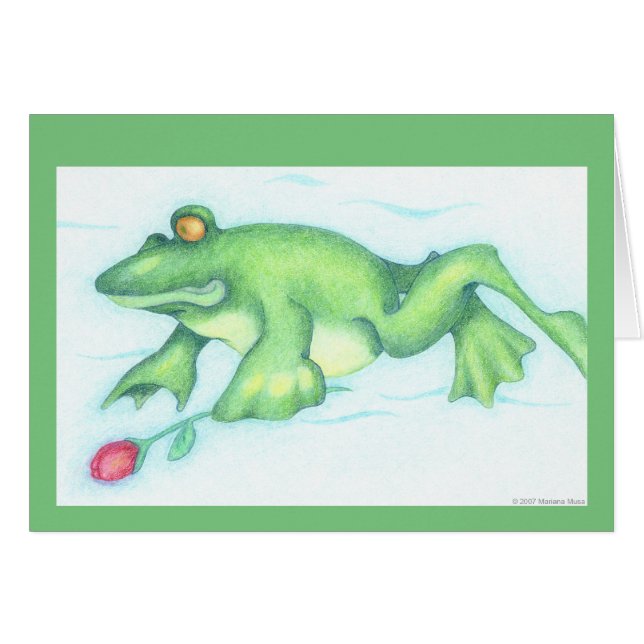Froggy Love Card (Front Horizontal)