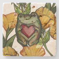 Froggy Lover Flower Pattern Frogs Love Heart