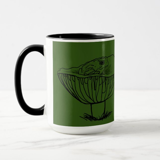 Froggy on a Mushroom Mug (Left)