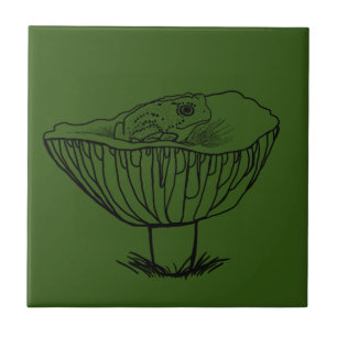 Froggy on a Mushroom Tile