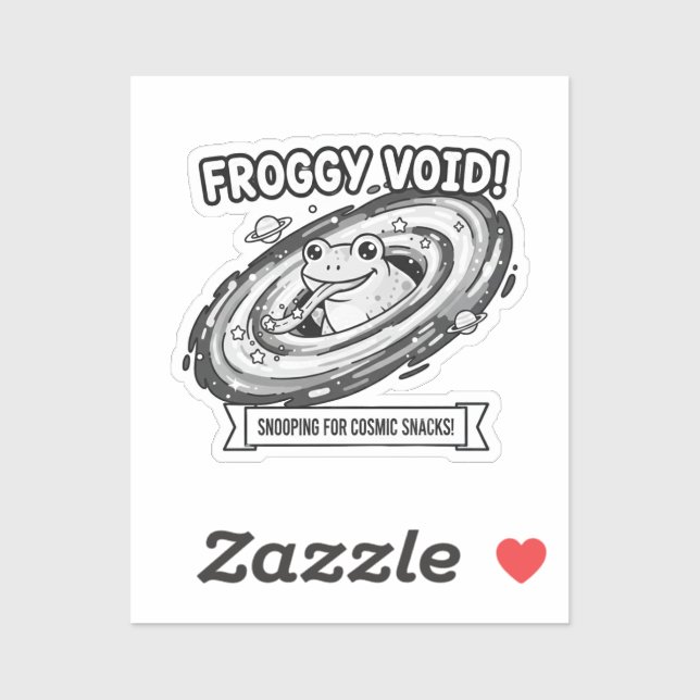 Froggy Void Funny Space Frog Cartoon (Sheet)
