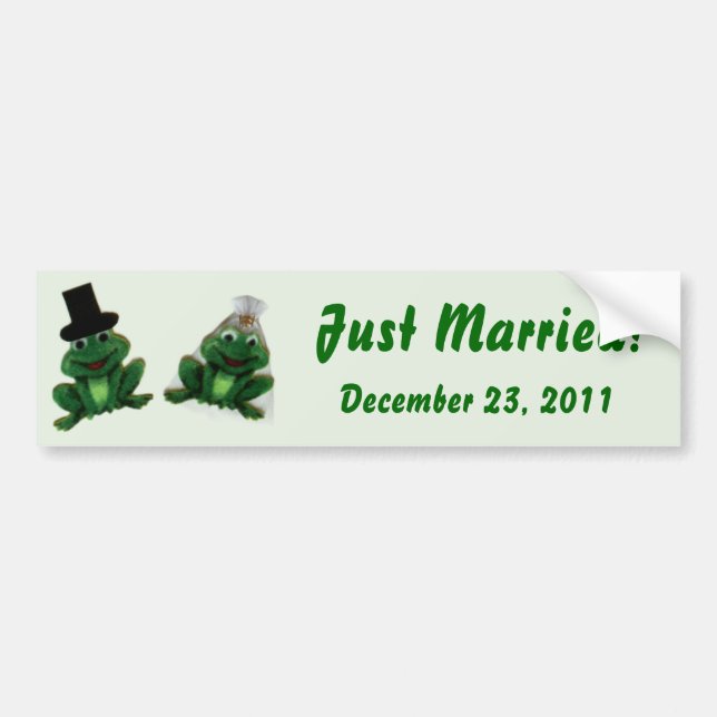 Froggy Wedding - Bumper Sticker (Front)