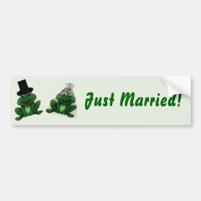 Froggy Wedding - Bumper Sticker (Front)