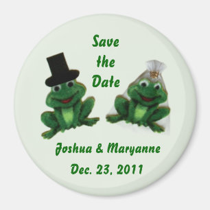 Froggy Wedding - Save the Date Magnets