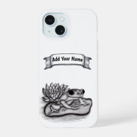 Froggy with Lotus Flower , Add Your Name