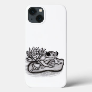 Froggy with Lotus Flower iPhone 13 Case