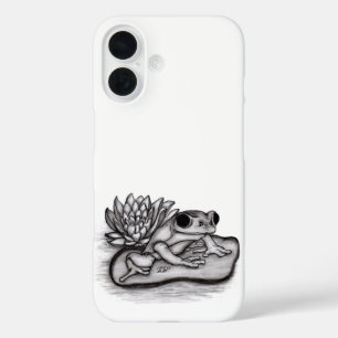 Froggy with Lotus Flower iPhone 16 Case