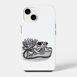 Froggy with Lotus Flower iPhone 14 Case