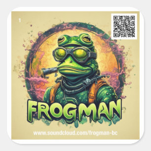 Frogman #1 Sticker - sheet of 6 stickers