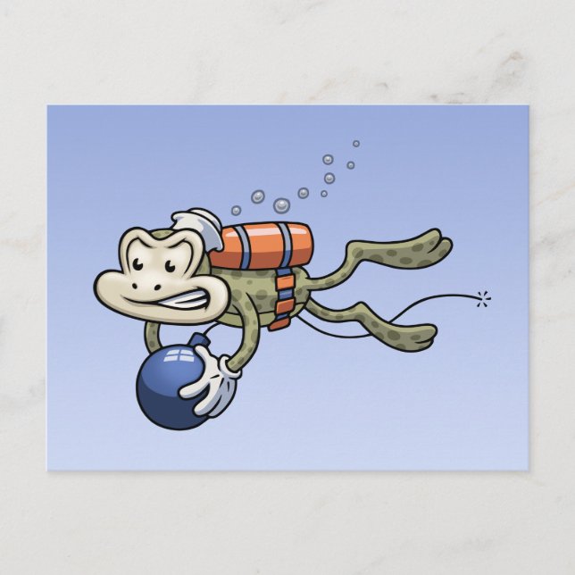 Frogman Postcard (Front)
