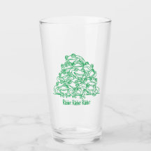 Frogs Abstract Green Line Art Personalized