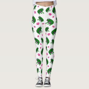 Frogs And Kisses Ladies Leggings